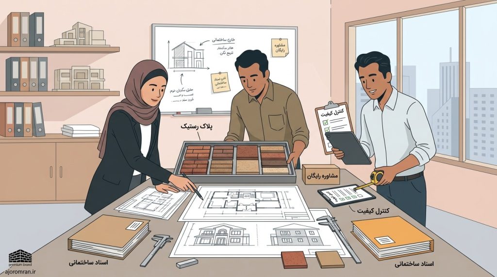 مشاوره انتخاب و خرید پلاک رستیک برای پروژه ساختمانی