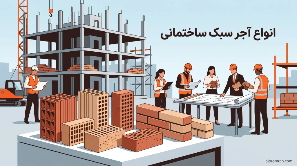 انواع آجر سبک ساختمانی